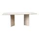 Sculptural Travertine Dining Table