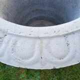 Large Medici vase of reconstructed stone garden from the 50s