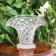 Vase panier en verre années 50