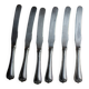 Lot 6 old knives silver metal decorations