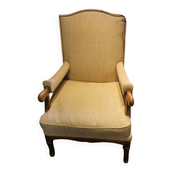 Fauteuil style Louis XIII os de mouton