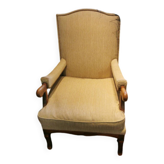 Fauteuil style Louis XIII os de mouton