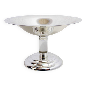 Silver-plated and lucite cup