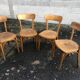 Lot of 4 vintage bistro chairs