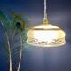 Vintage frosted glass lampshade pendant lamp