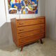 Scandinavian vintage dresser from the 60s teak feet compass