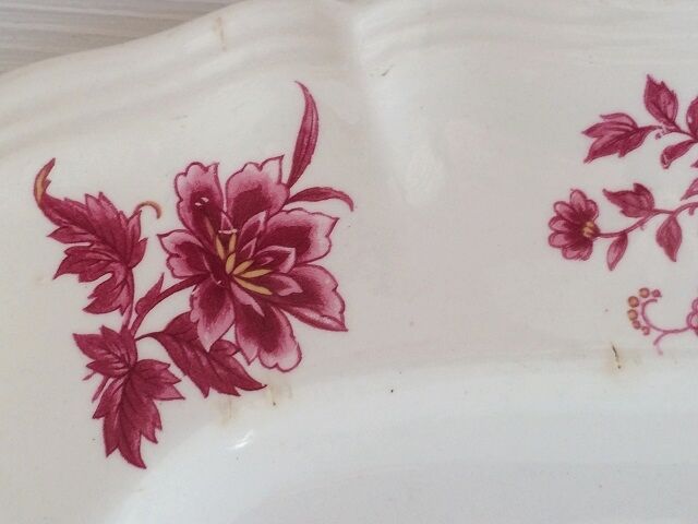 Old rectangular flat Sarreguemines Aubusson collection