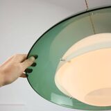 Italian Green Pendant Lamp in Plexiglass
