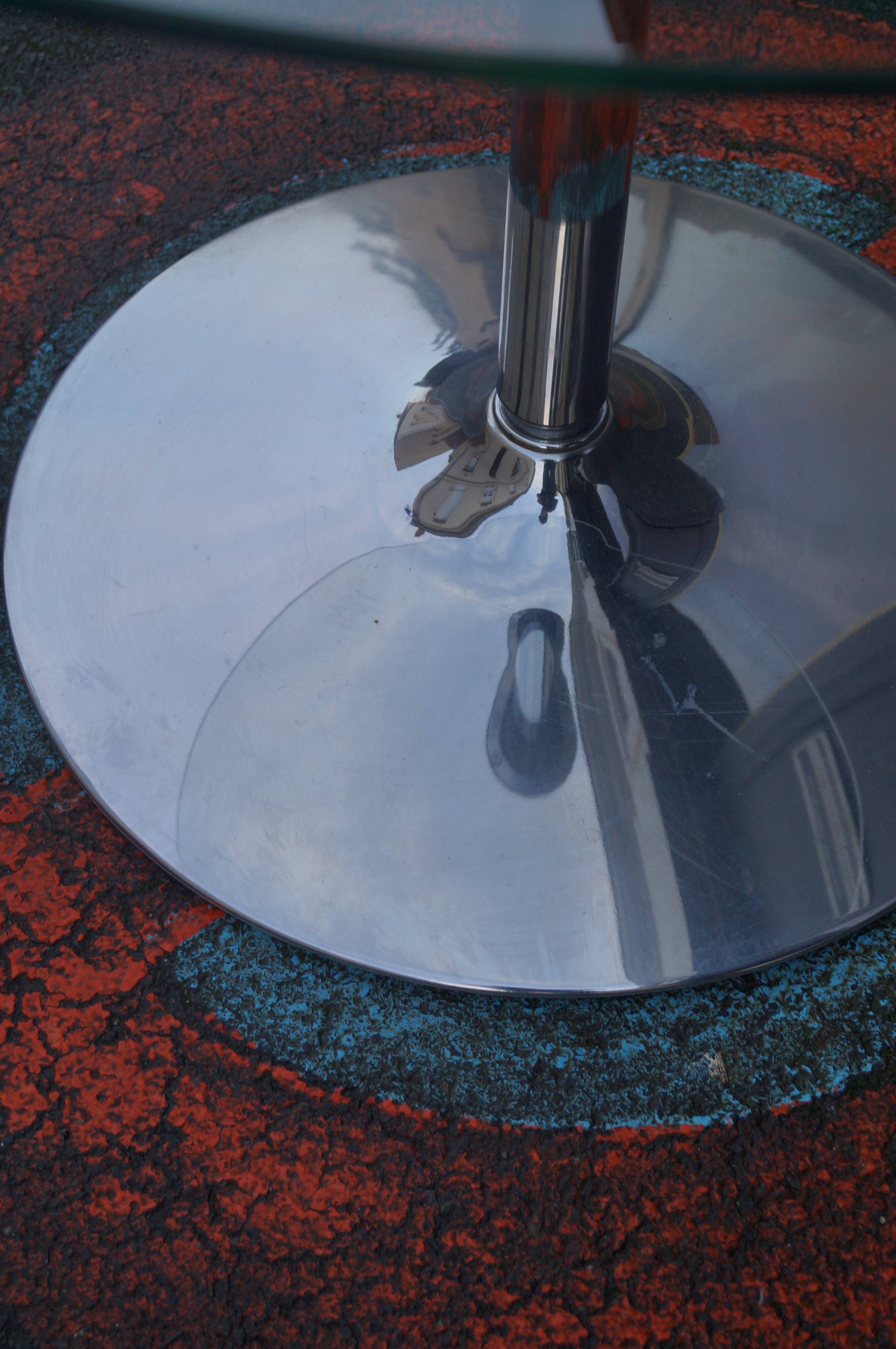 Design table base chrome tulip