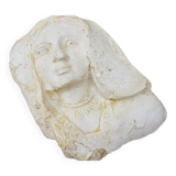 Plaster cast of a blank face
