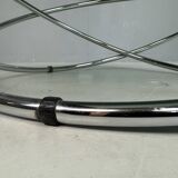 Mac chrome and smoked glass Coffee Table from Miniforms, Italy, 1970s