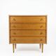 Vintage oak chest of drawers from the 1960s (4 drawers)