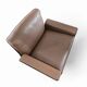 2 x Black shell & brown leather 620 chair programme lounge chair by Dieter Rams for Vitsoe, 1980s, top condition