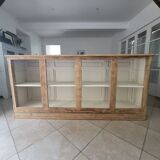 Ancien grand meuble de rangement enfilade comptoir