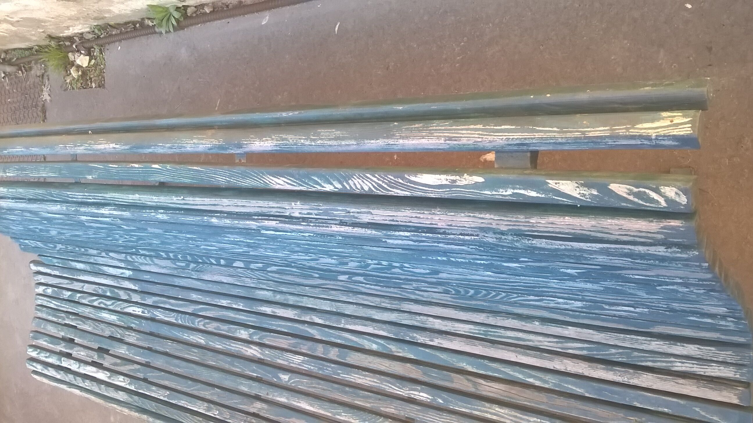 Old garden bench