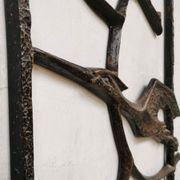 Sculpture d’art mural brutaliste vintage 'birds'
