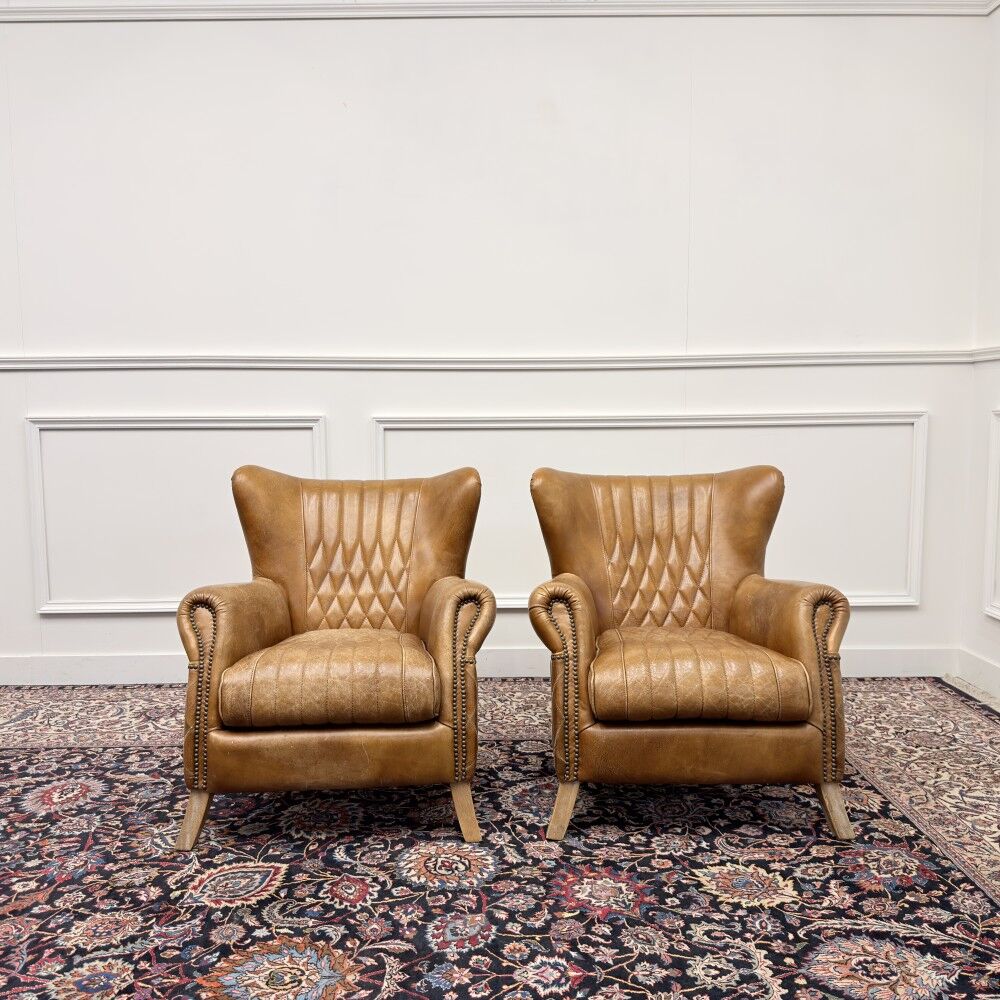 Set Aviator Armchair Sheep Leather