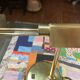 Relco Milan Italy table lamp with articulated brass arm by Gianfranco Frattini, 1970s