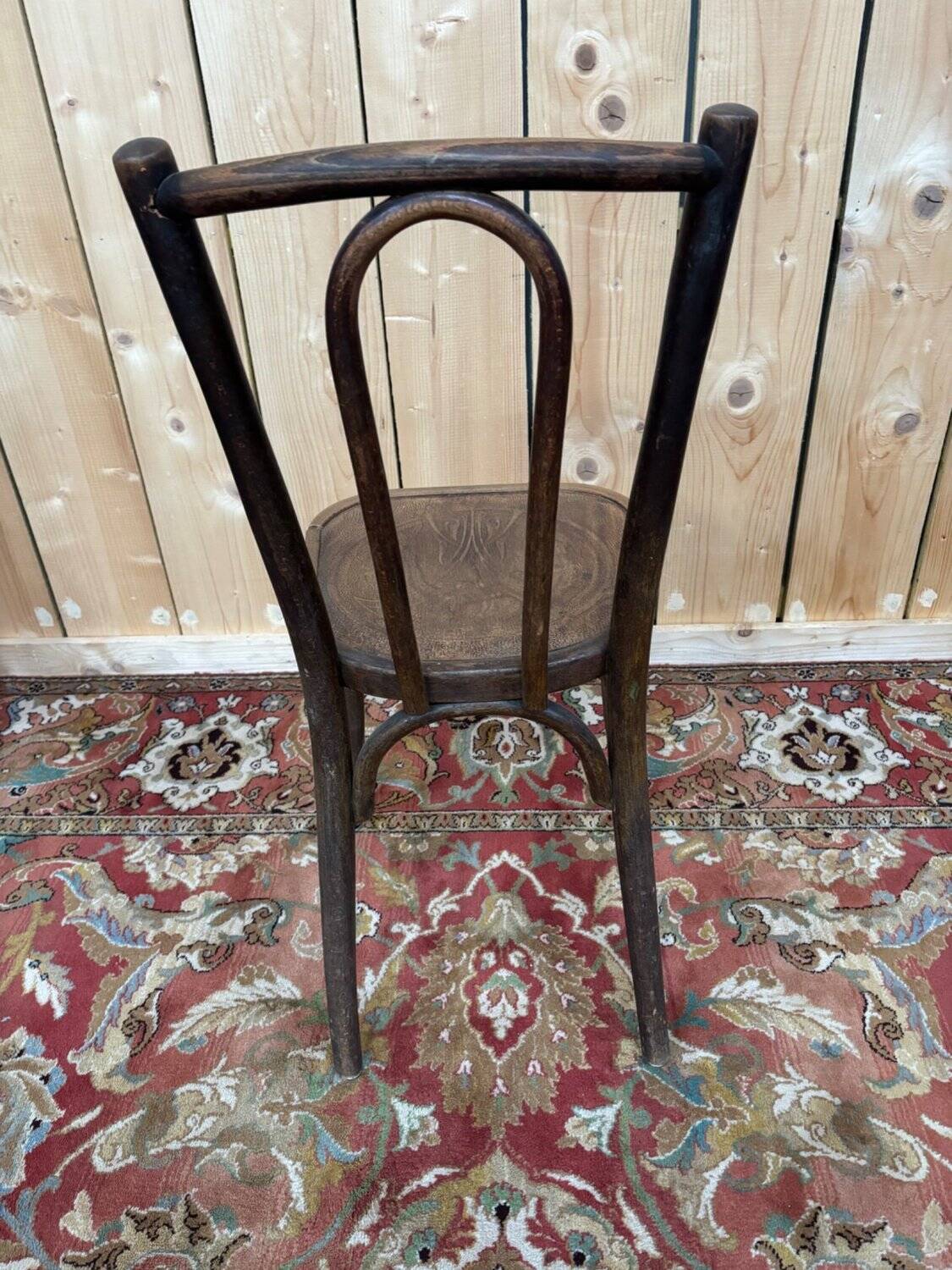 8 Bistro Chairs Baumann Curved Wood Art Nouveau – Early 20th Century