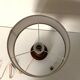 Turned wooden lamp