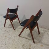 2 vintage folding chairs 50 , 60'S Norquist