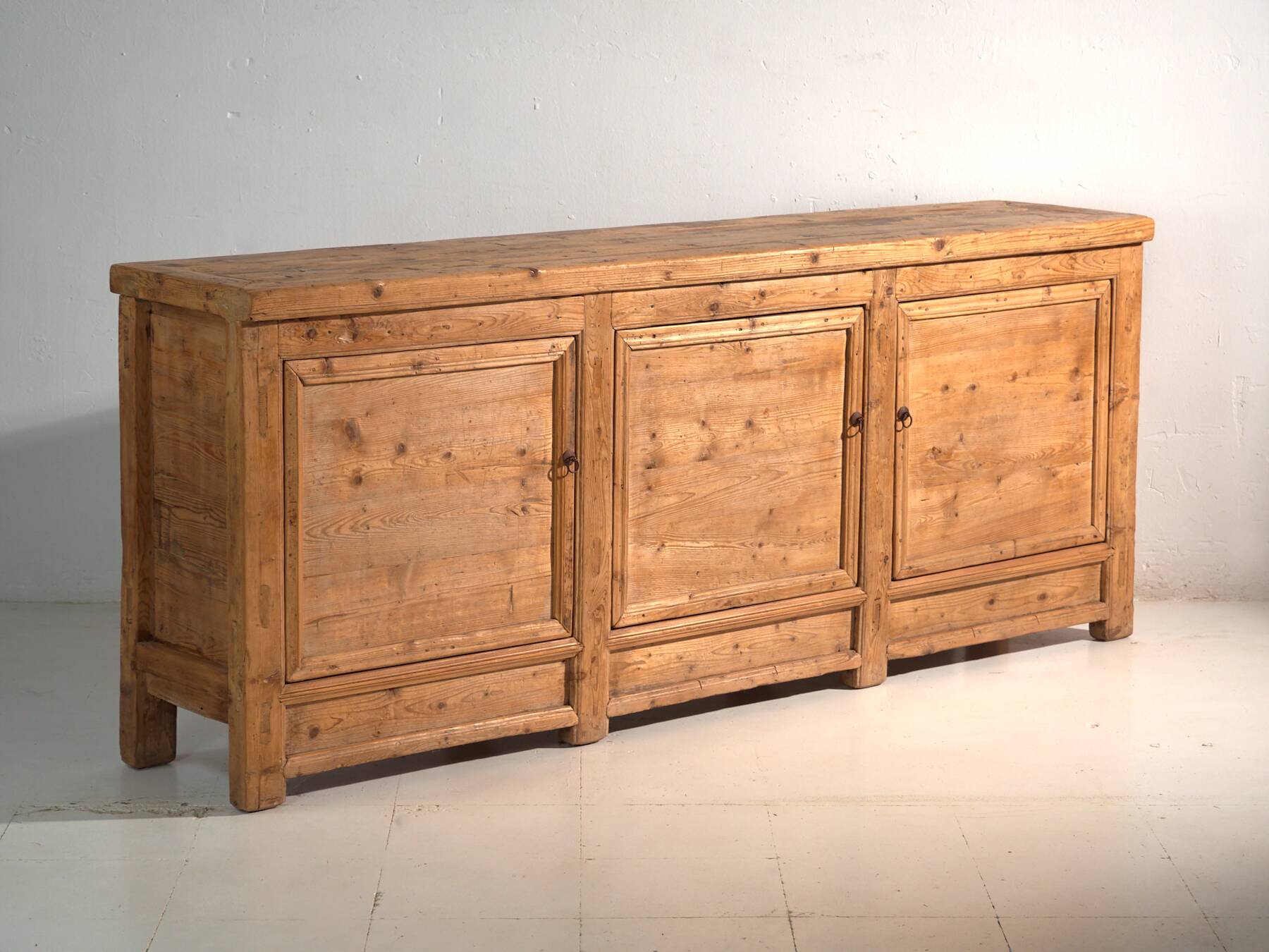 Antique wooden sideboard with three doors (circa 1920)