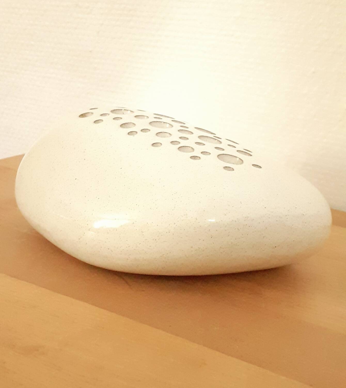 Pebble ceramic flower pick Jean Fradin 70's