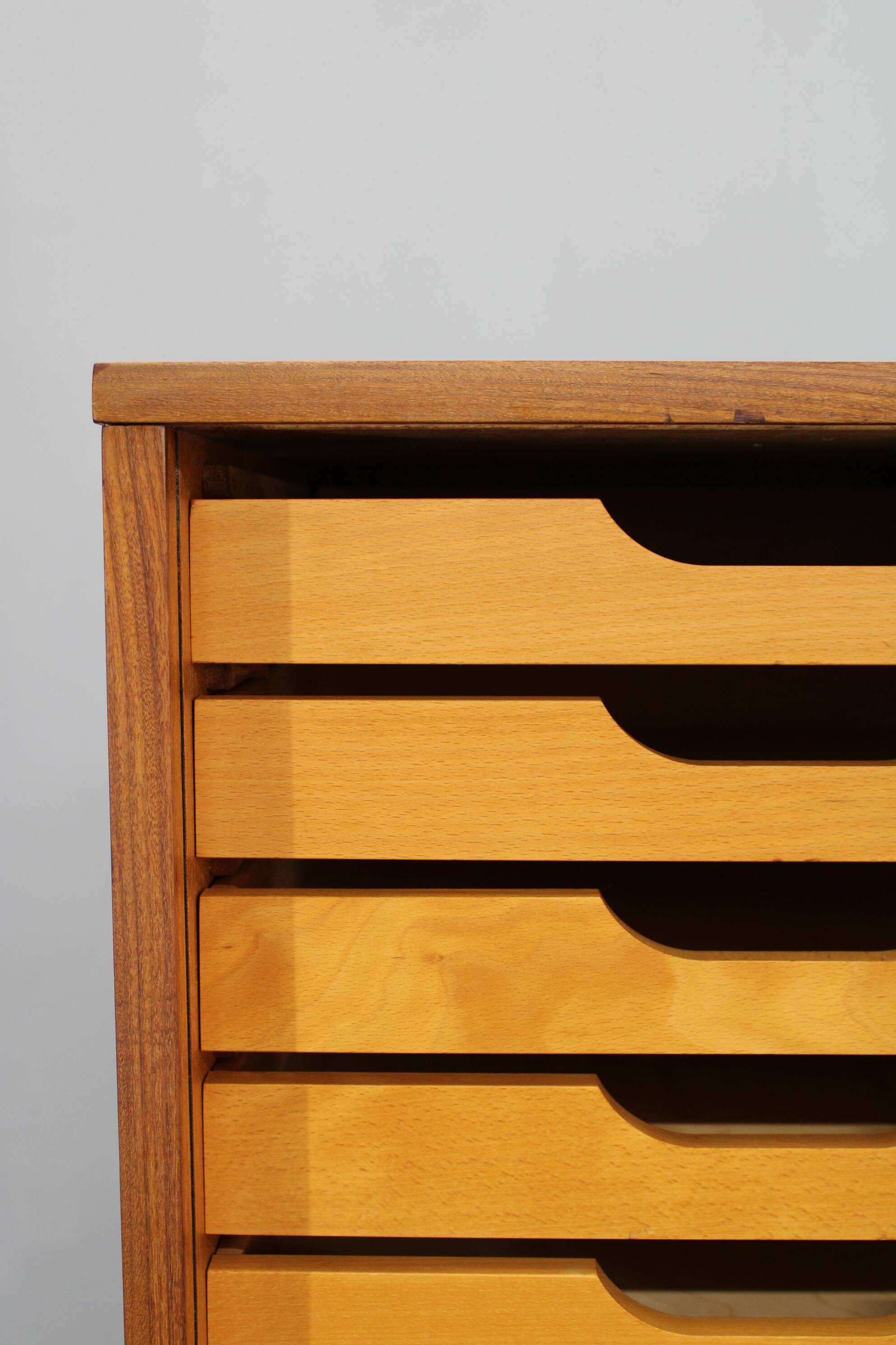 Cabinet de bureau tambour des années 60, Danemark.