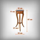 Cherrywood and marble pedestal table, Restoration period – early 19th century