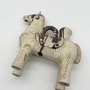 Ceramic candlestick horse, Sardinian, 1960s
