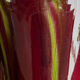 Superb Art Nouveau vase, glazed ceramic in blood red/green.