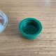 Vintage salt shaker with green Bakelite cap