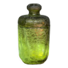 Green cracked glass jar