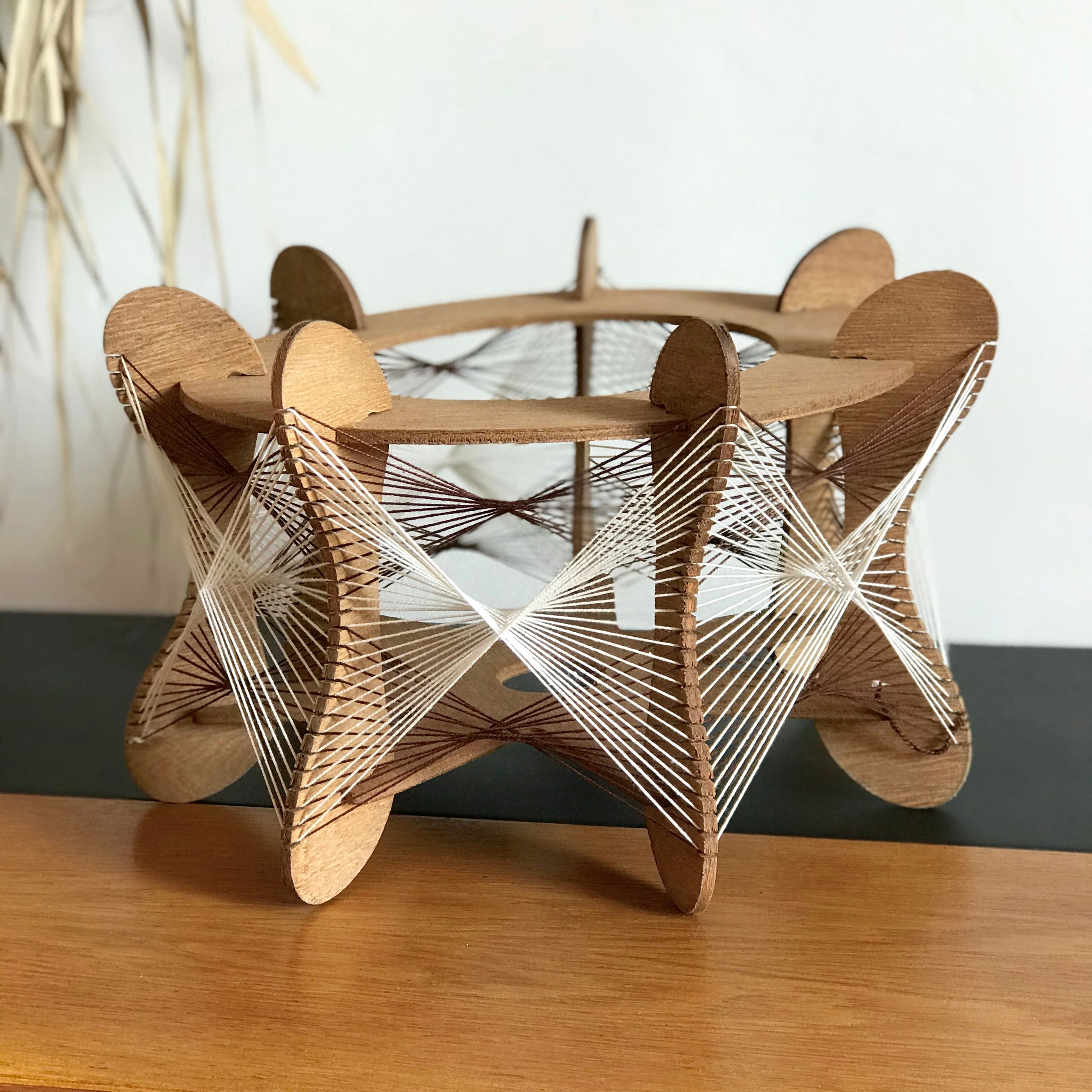 Scandinavian suspension yarn and wood