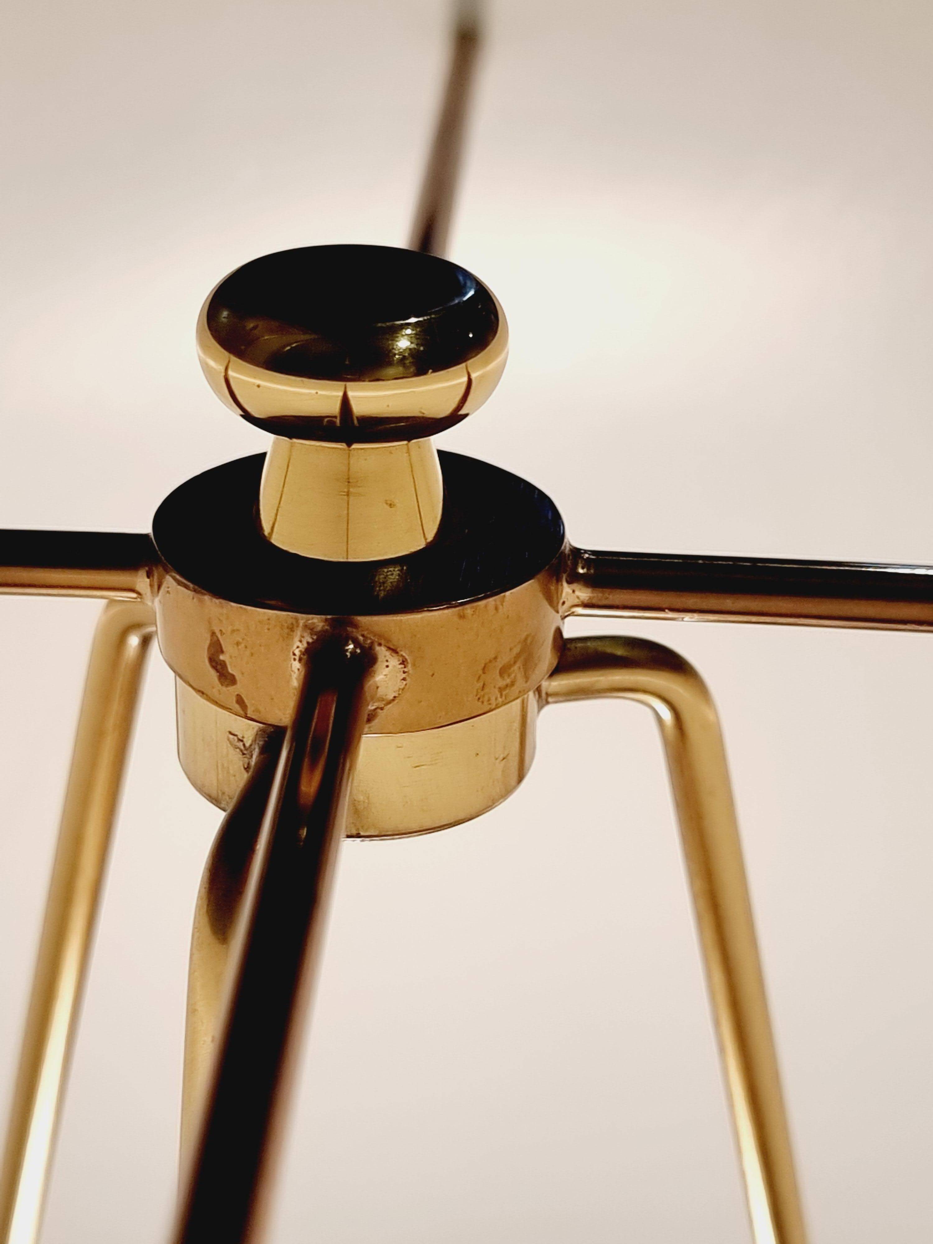 Josef Frank, floor lamp model 2564, for Svenskt Tenn, Sweden, 1950s. Beautiful patina.