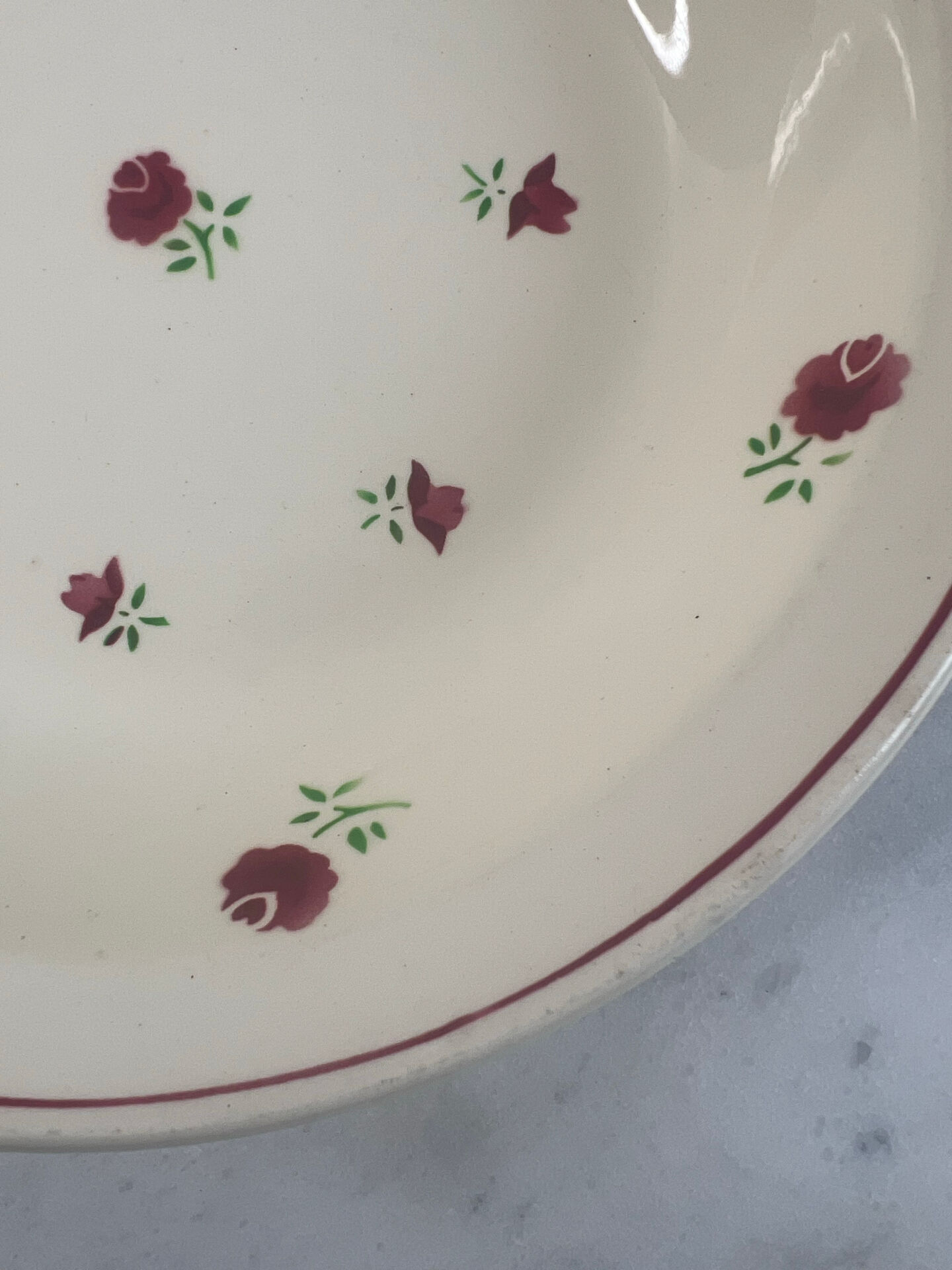 Floral plate Badonviller