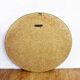 Black and gold 60s round mirror