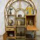 Etagère rotin vintage