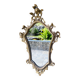 Magnificent antique baroque mirror in gilded bronze.