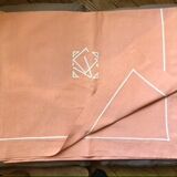 Salmon rectangular tablecloth