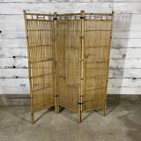 Paravent vintage en bambou