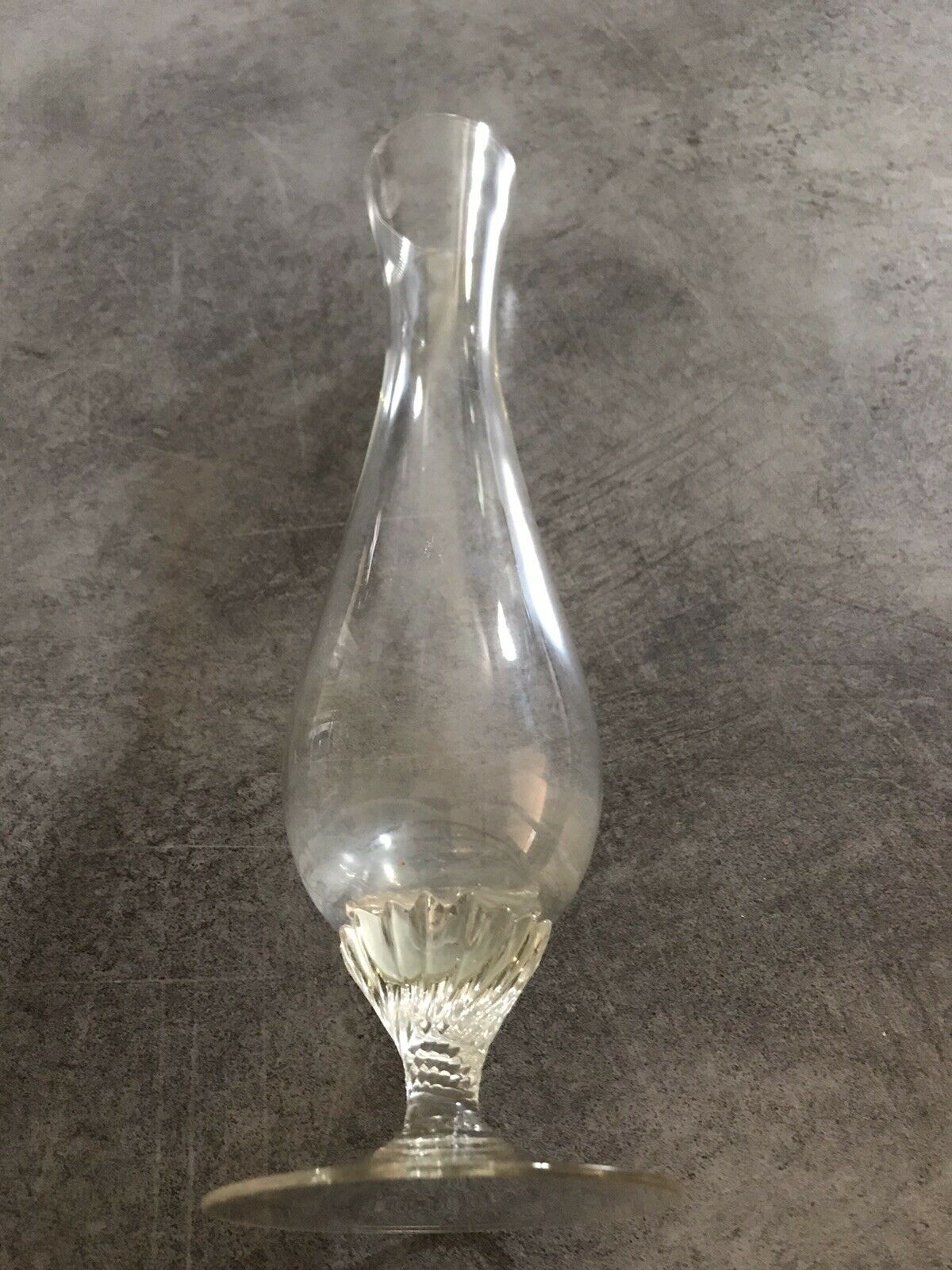 Vintage glass soliflore vase