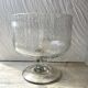 Set punch ou cocktail en verre soufflé bullé , esprit Biot
