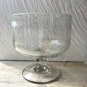 Set punch ou cocktail en verre soufflé bullé , esprit Biot