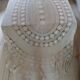 Antique handmade crochet tablecloth