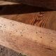 Workshop workbench L261xD50xH80,5cm old beech