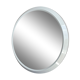 Vintage gray round space age plastic wall mirror
