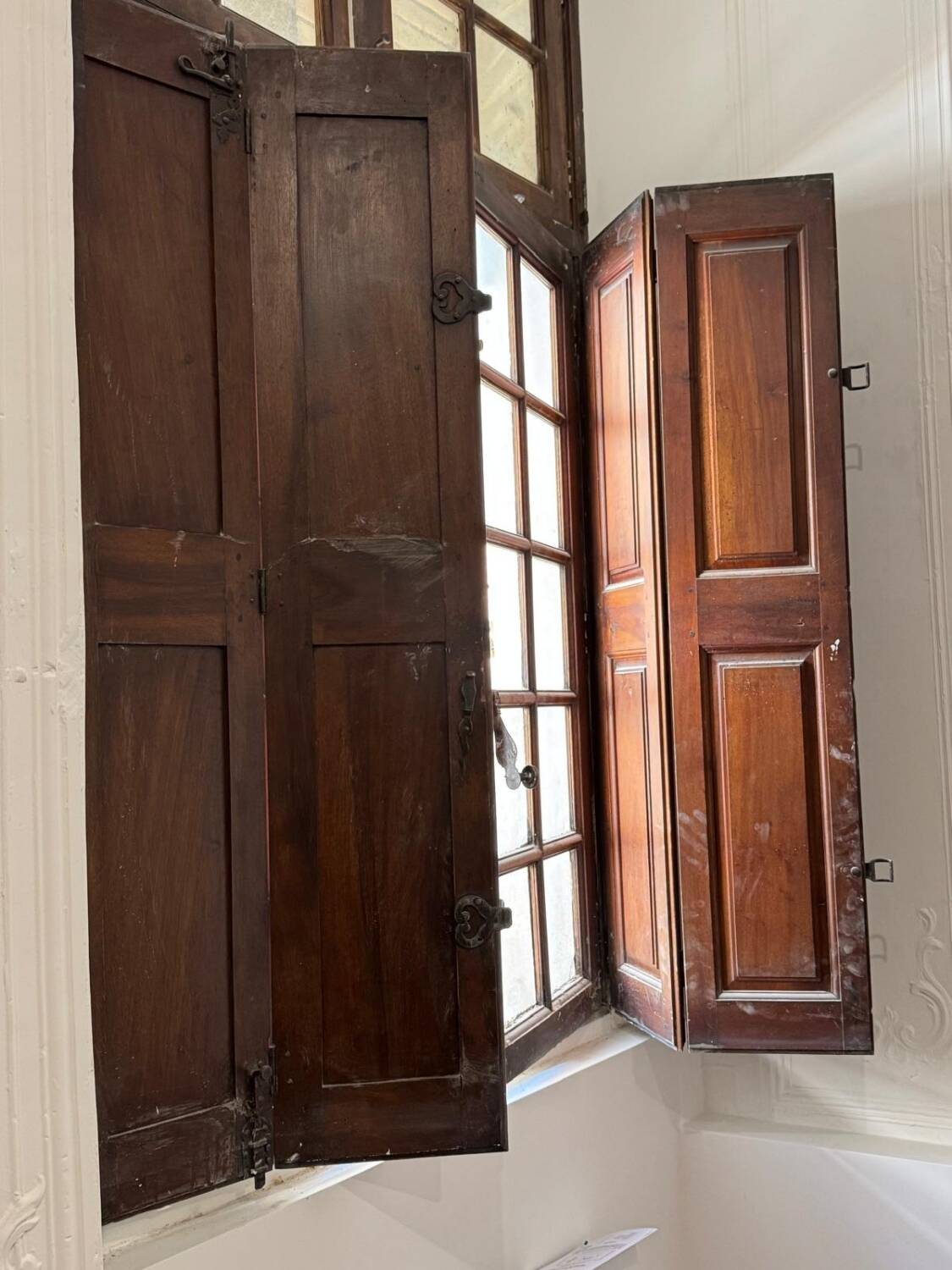 18th century oak shutters