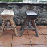 Set de 2 stools style farm, brustalist