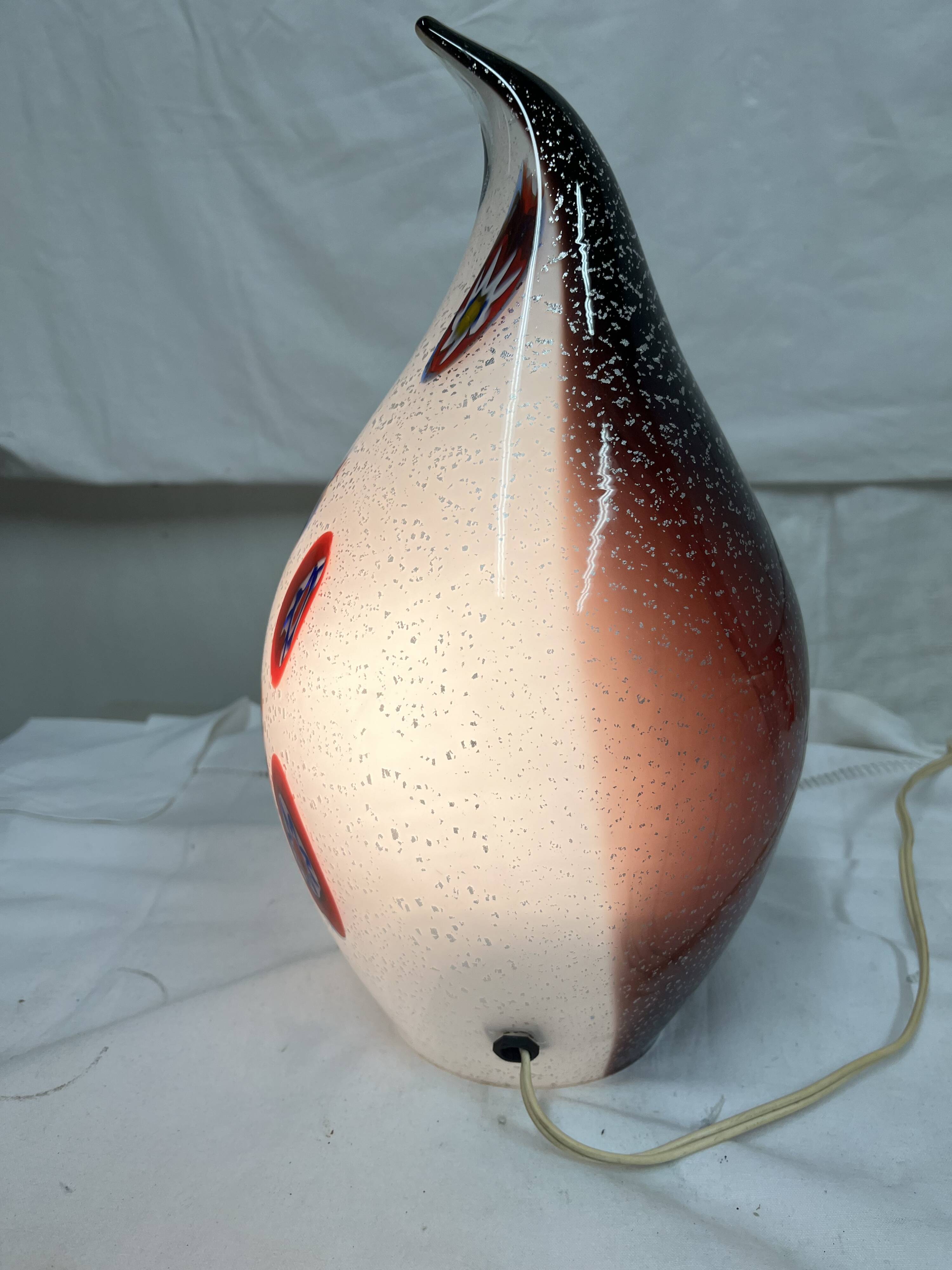 Murano glass drop lamp design from the 70s